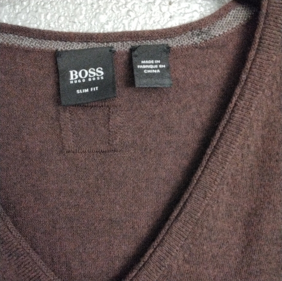 Boss Hugo Boss Mens  Slim Fit Wool Blend Sweater  Size XL - Picture 3 of 3